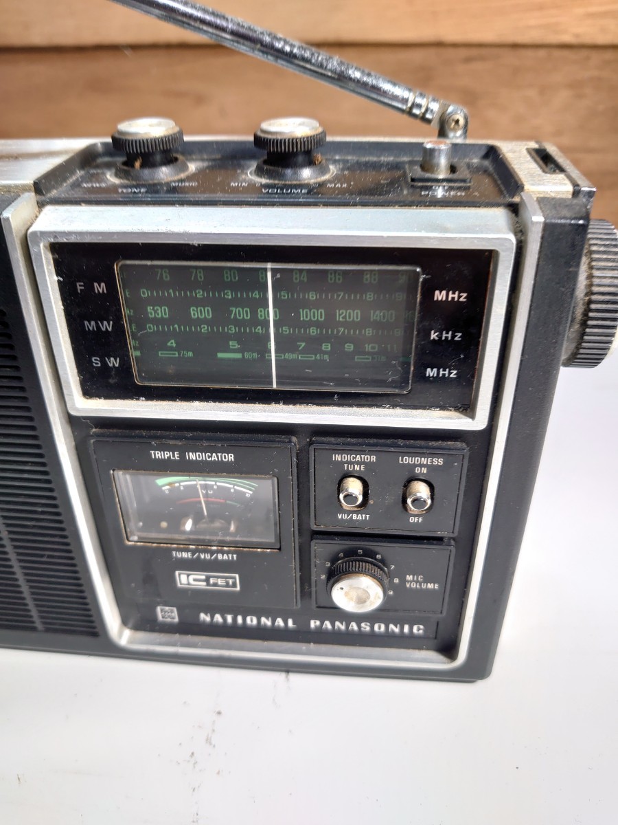 National Panasonic・ラジオ・RF-848・GXO・通電音だし確認済・昭和レトロ・コレクション・音楽機材_画像2