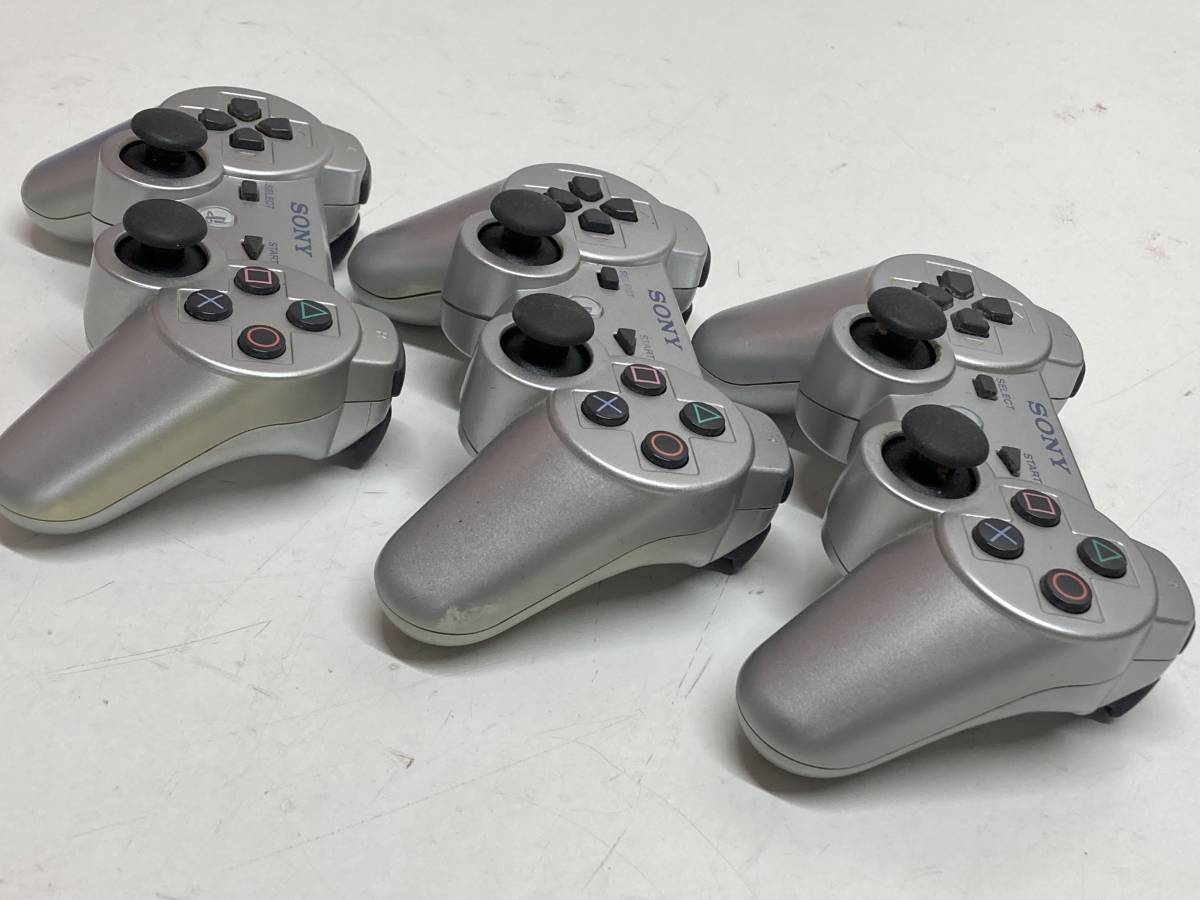 Y291-28 SONY 純正 PS3 ワイヤレスコントローラー DUALSHOCK3 / SIXAXIS 8個セット まとめ売り 【ジャンク】_画像2