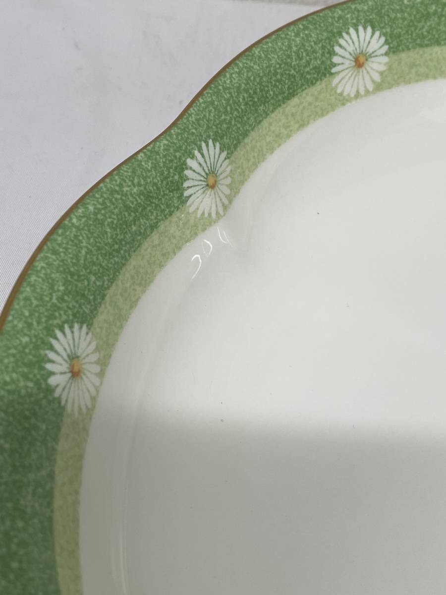 MIKASA　プレート　皿　深皿　盛皿　大皿　洋食器　グリーン　マーガレット I_画像4