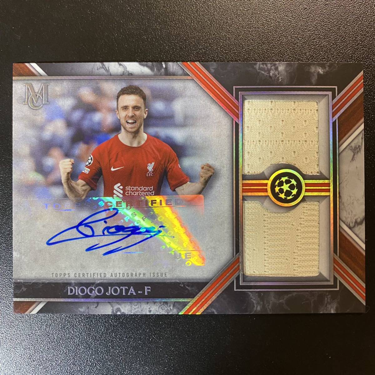 2022-23 Topps Museum Collection Diogo Jota Dual Relic Patch AUTO /299 Liverpool 直筆サインカード ディオゴ・ジョッタ_画像1
