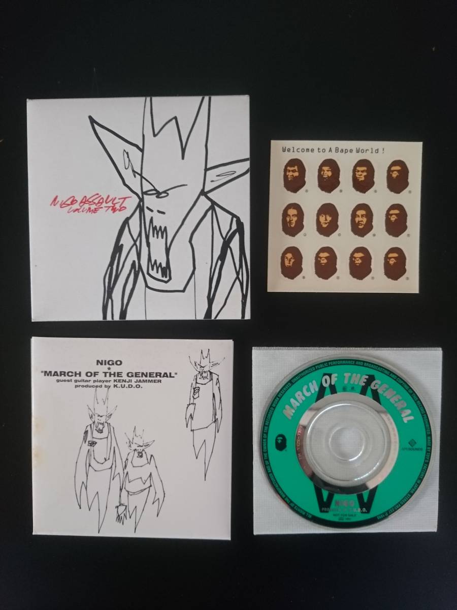 中古CD★Nigo - March Of The General(Assault Volume Two) ステッカー付 Futura KUDO 1998 APE BAPE Mo'Wax UNKLE 90年代 ヒップホップの画像2