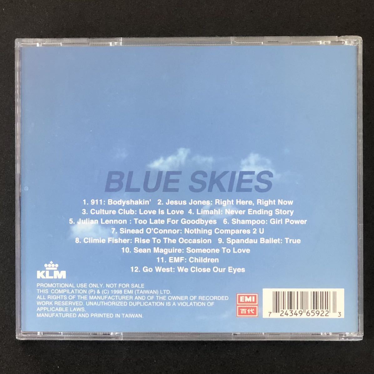 非売品★CD「Fast Tracks to Britain BLUE SKIES」★洋楽コンピレーション オムニバス Go West Jesus Jones Culture Club Spandau Ballet