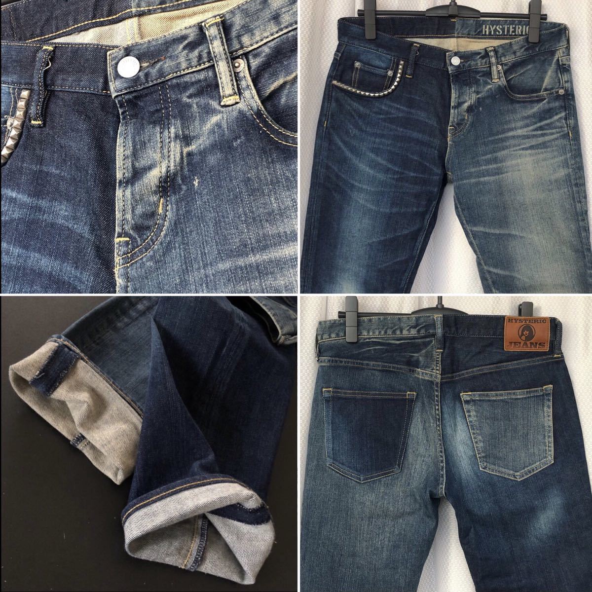 キムタク着用 HRLR加工 デニムスリムストレートパンツ HYSTERIC キムタク着用 HRLR加工 デニムスリムストレートパンツ HYSTERIC