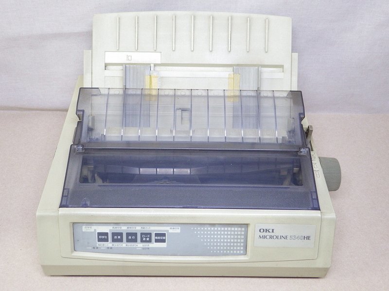 ZZま9397 OKI/沖データ ドットインパクトプリンター MICROLINE 5340HE OA機器 複写伝票 印刷機器 印刷機械 パソコン周辺機器_画像1
