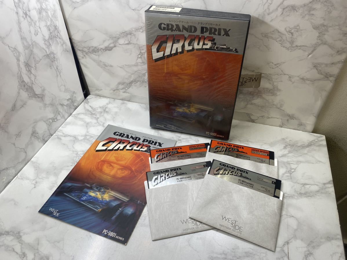 41332【自宅保管品】レトロゲーム PC-98 GRAND PRIX CIRCUS　グランプリサーカス_画像1