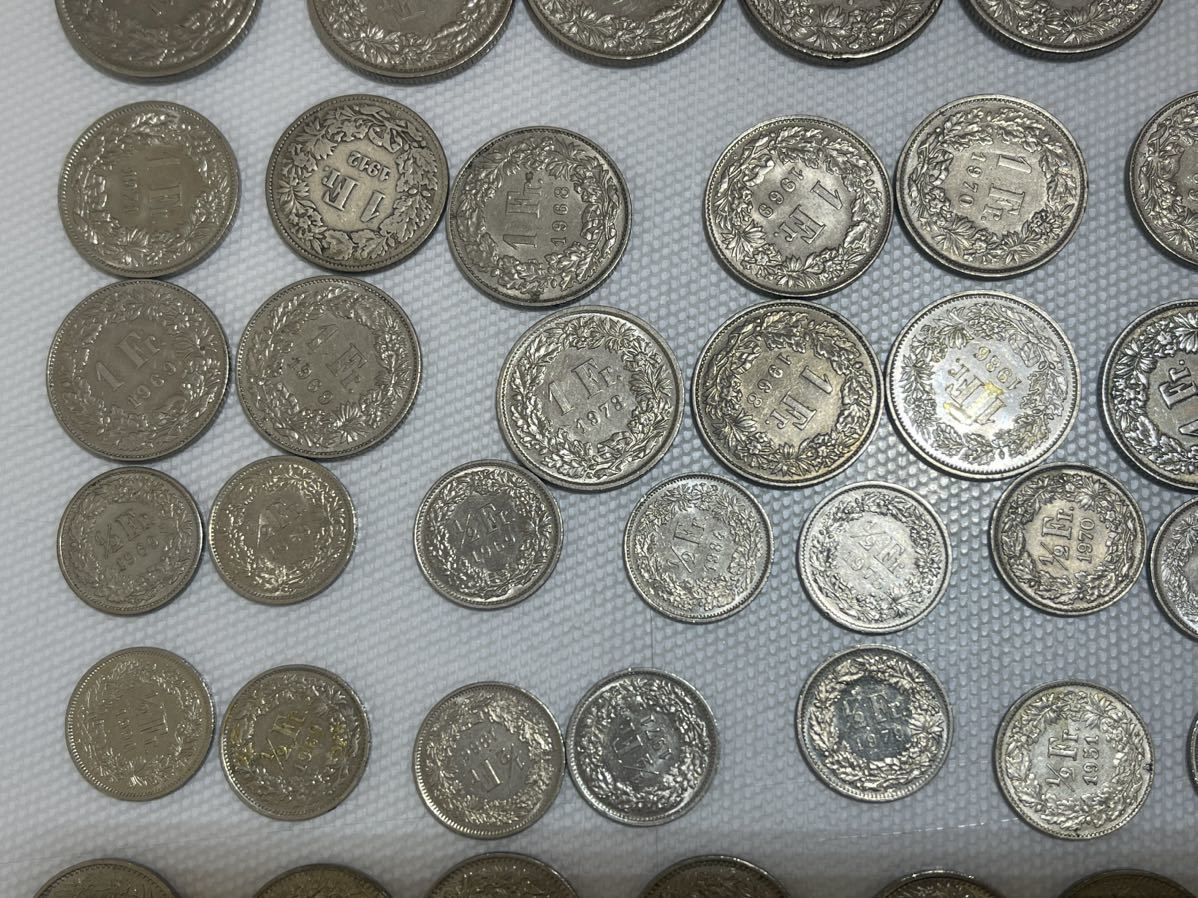 X1021-2) スイス フラン コイン 116.05 CHF おまとめ_画像4
