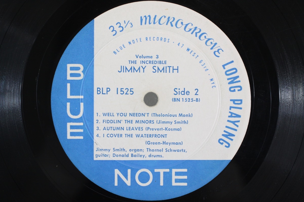 Jimmy Smith At The Organ Vol.3 BlueNote BLP 1525 USオリジナル Mono_画像3