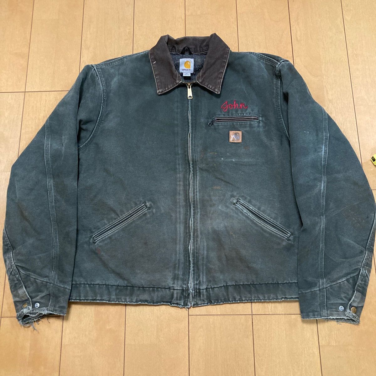 最終大幅値下げ モスグリーン Carhartt デトロイトジャケット 最終大幅値下げ モスグリーン Carhartt デトロイトジャケット