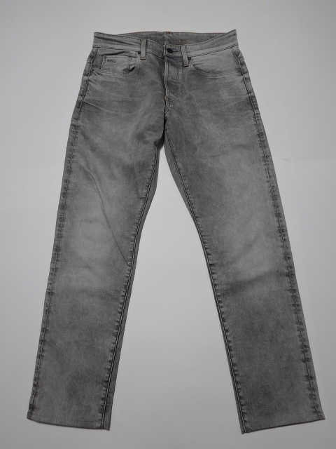 ●G-STAR RAW ジースター ブラックデニム W30 革パッチ ボタンフライ ●0123●_画像1