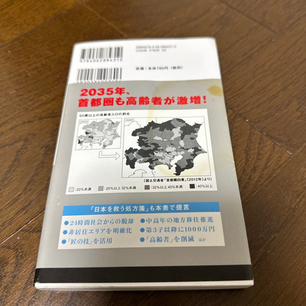 未来の年表　人口減少日本でこれから起きること （講談社現代新書　２４３１） 河合雅司／著