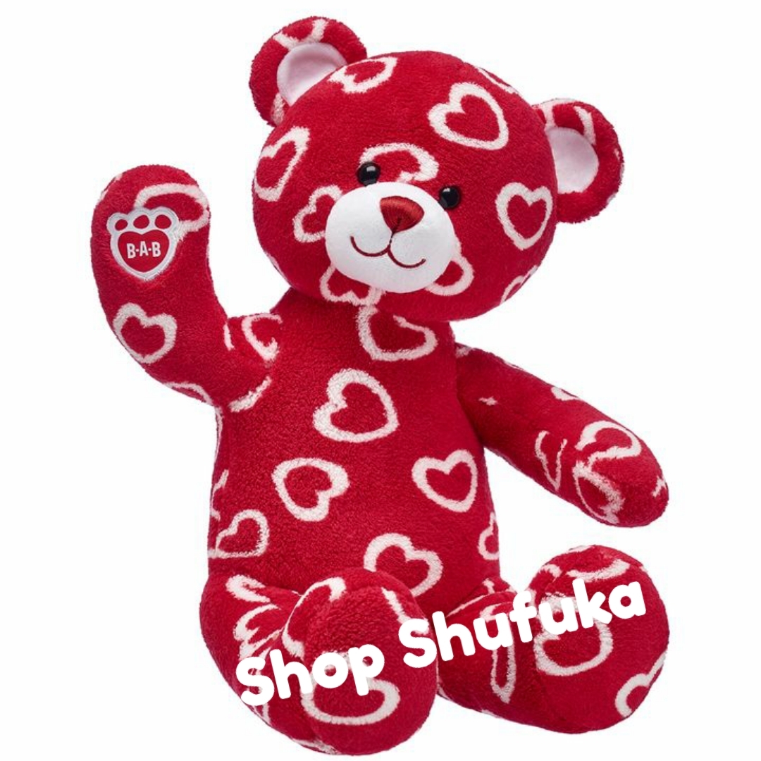 ビルドアベア★テディベア ぬいぐるみ 赤 ハート 40cm ラブベア Love Bear クマ くま プレゼント ギフト 日本未販売 バレンタインデー