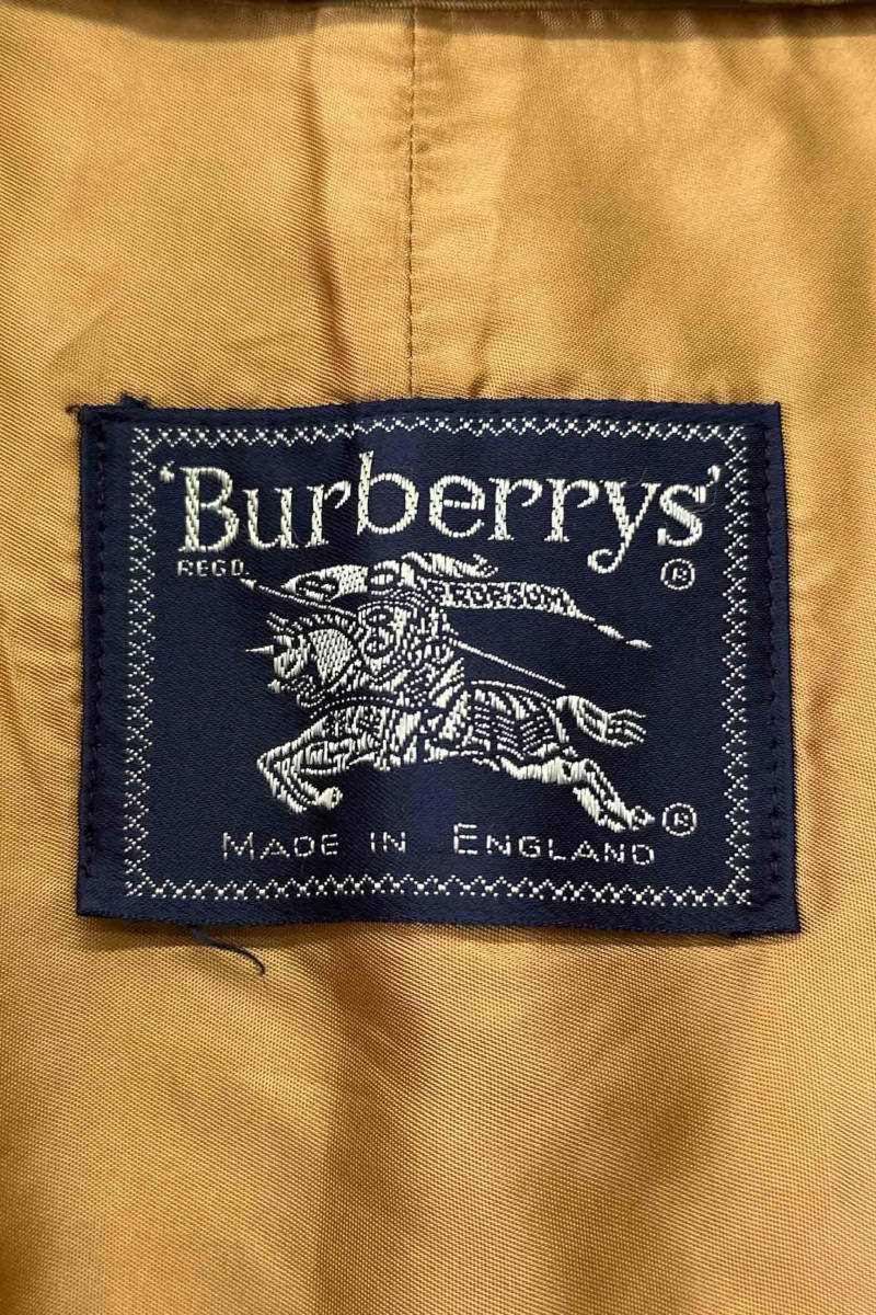 90's Made in ENGLAND Burberrys trench coat バーバリーズ トレンチコート ベージュ ライナー付き ノバチェック ヴィンテージ 8_画像3