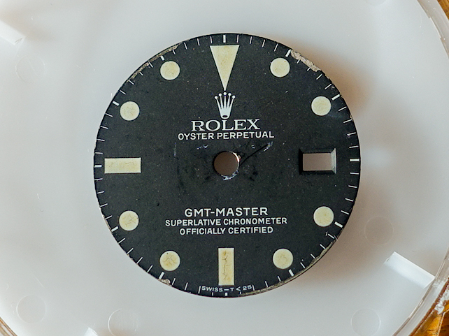 【希少・送料無料】 Rolex ロレクス GMTマスター Ref 16750 16700 16710 フチなし 文字盤 ダイヤル_画像1