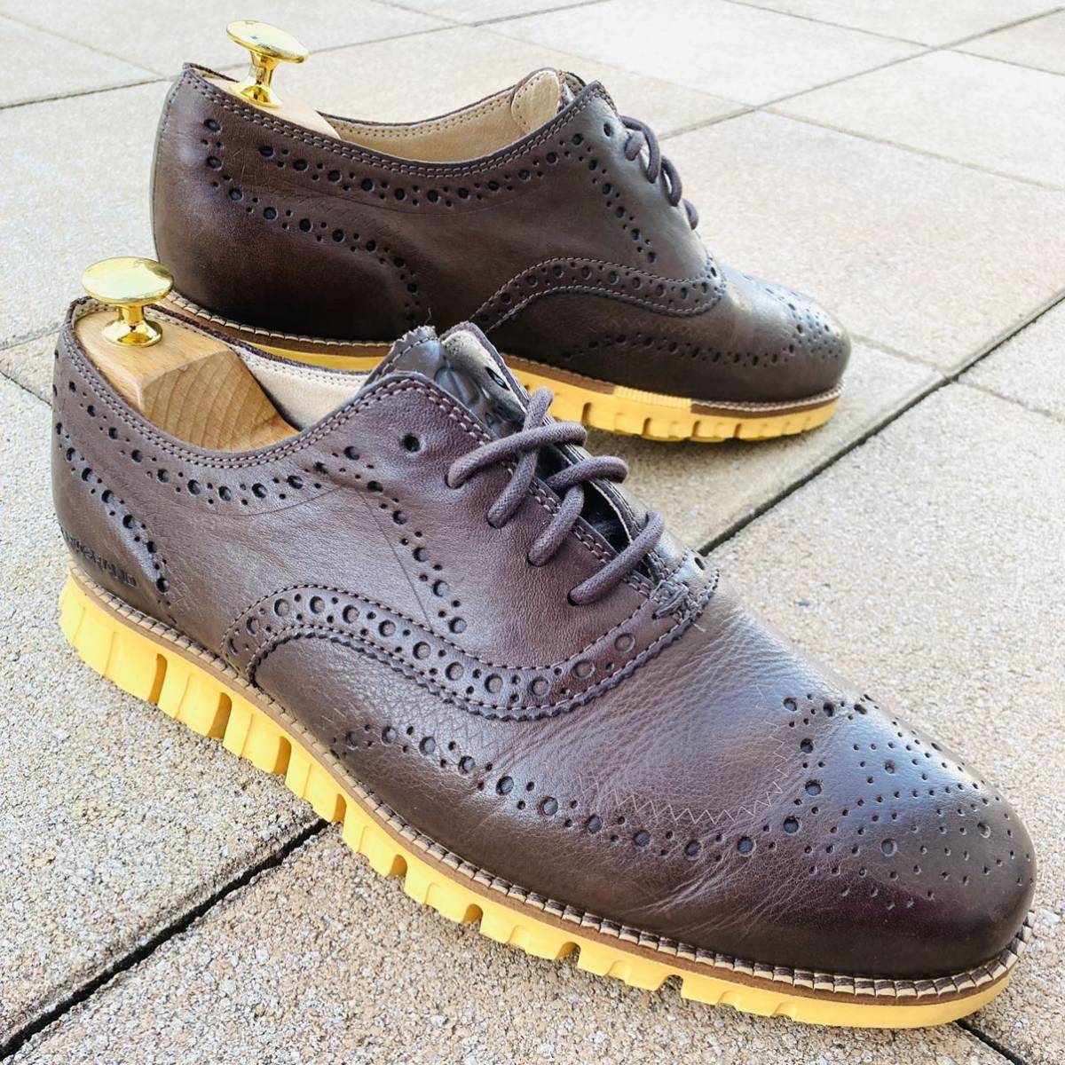 美品 COLE HAAN コールハーン ゼログランド ウイングチップ J0948 - 靴