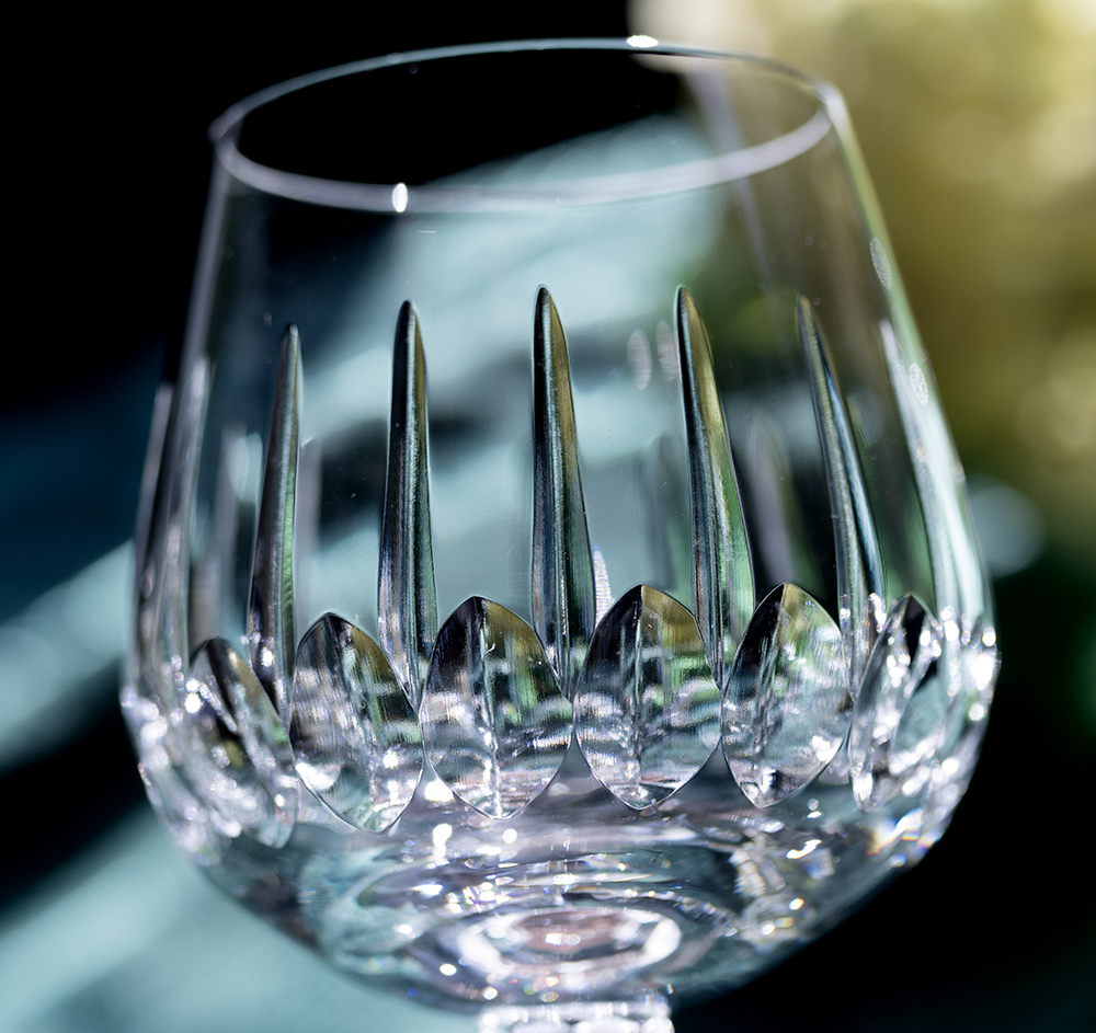 高級 クリスタル ZWIESEL ドイツ ツヴィーゼル ドリーン カッティング ブランデーグラス 2脚セット 酒 ブランデー バーグラス ビンテージの画像2