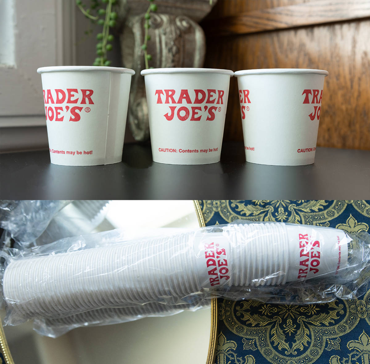 トレーダージョーズ 紙コップ 50個入り 2 リサイクル新品 Trader Joe's ミニ カップ アメリカ トレジョ Trade Joe's 輸入 什器 ビンテージ_画像5