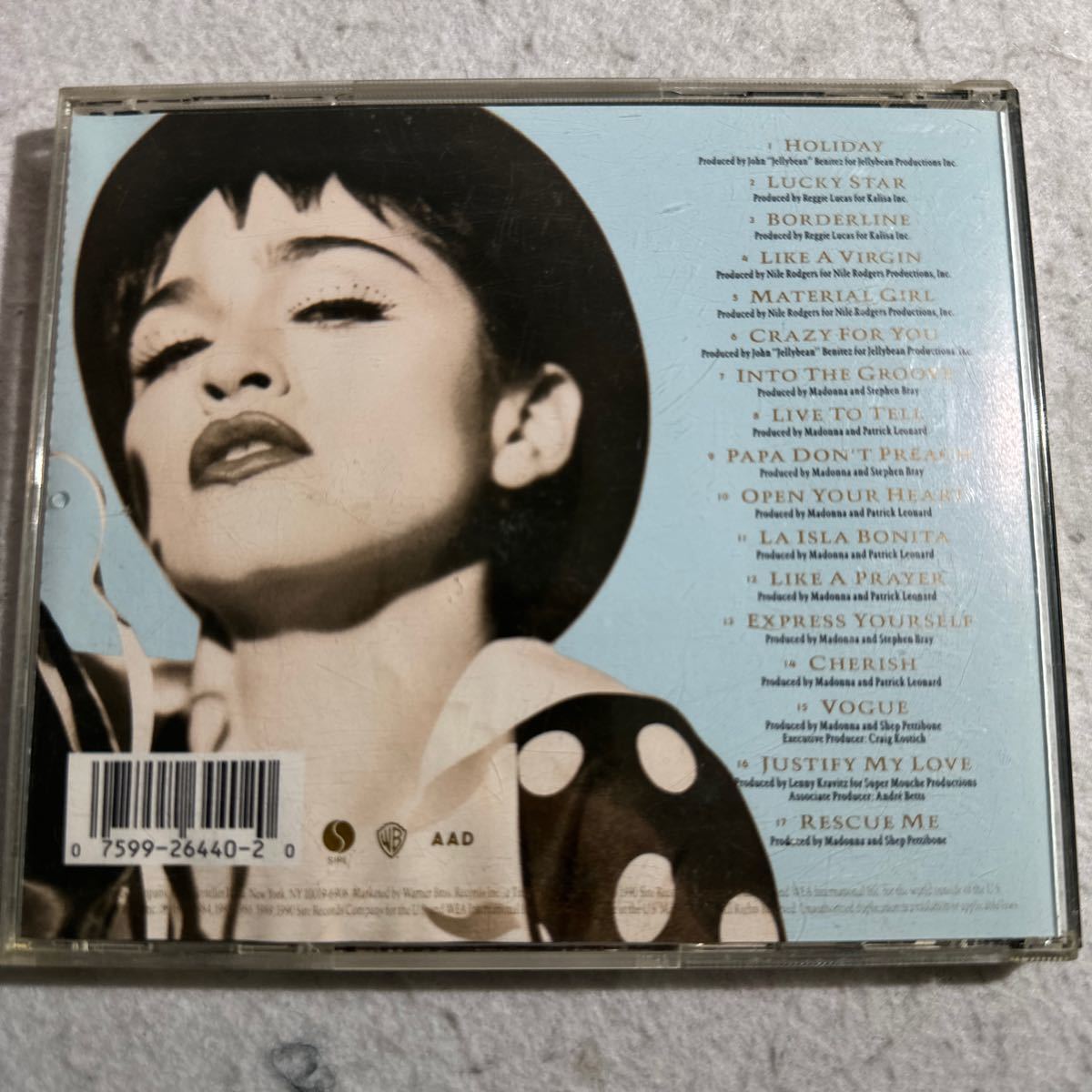 【中古輸入盤】 Ｔｈｅ Ｉｍｍａｃｕｌａｔｅ Ｃｏｌｌｅｃｔｉｏｎ／マドンナ_画像2