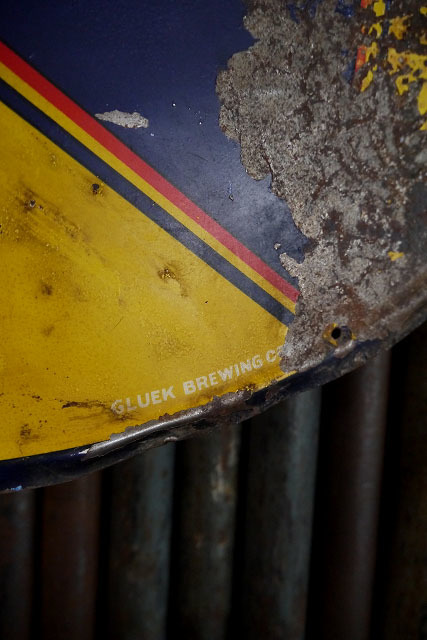 ビンテージ Gluek 'sBEER看板 [gosa-82]検アメリカ/USA/ブリキエンボス看板/1940年代前後/ドイツビール/コレクションインテリアサイン_画像8