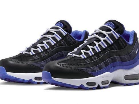 NIKE AIR MAX 95 DM0011 006 メンズ ブラック 黒 ブルー 青 ナイキ エア マックス スニーカー カジュアル27.5cm_画像1