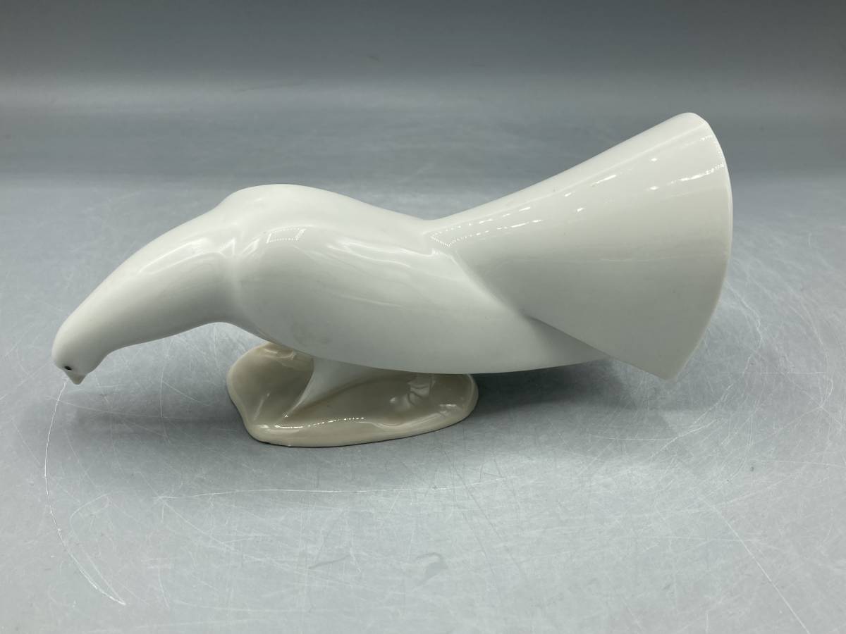 リヤドロ ナオ 白 鳩 フィギュリン スペイン製 陶器 置物 陶磁器 陶磁器人形