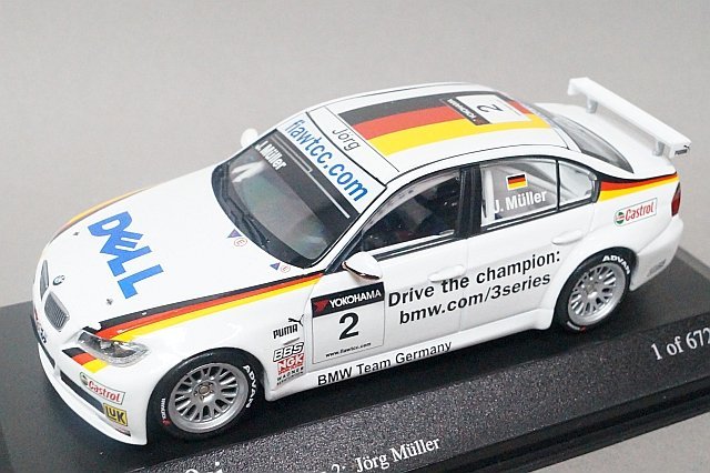 ミニチャンプス PMA 1/43 BMW 350SI BMWチームドイツ WTCC ブルノ 2007 #2 400072602_画像1