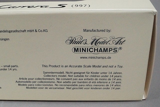 MINICHAMPS ミニチャンプス 1/43 Porsche ポルシェ 911 カレラ S (997) シルバー WAP02011815_画像9