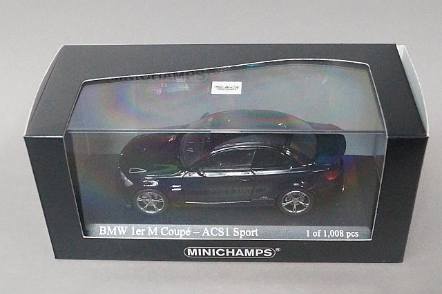 MINICHAMPS ミニチャンプス 1/43 BMW ビー・エム・ダブリュ 1シリーズ M クーペ ACS1 スポーツ 2011 ブラック 410020041_画像9