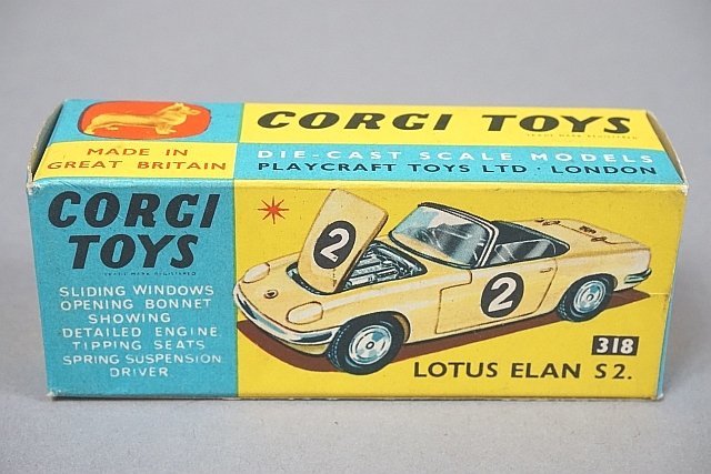 CORGI コーギー Lotus ロータス Elan エラン S2 ライトブルー 全長約9cm 318_画像8