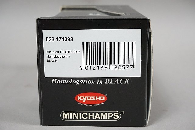 ミニチャンプス PMA / Kyosho 京商 1/43 McLaren マクラレーン F1 GTR 1997 ホモロゲーション BLACK / ブラックシリーズ 533174393_画像5