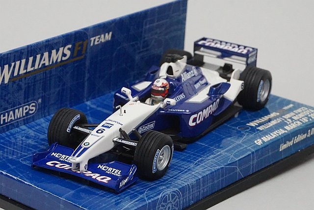 ミニチャンプス PMA 1/43 BMW ウィリアムズ F1 BMW FW23 J.P.モントーヤ マレーシアGP 2001 #6 400010026 ※ジャンク 塗装のひび割れ_画像1