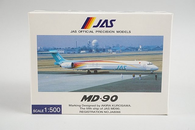 ★ JALUX 1/500 MD-90 JAS 黒澤明 5号機 JA8066 JD51010_画像8