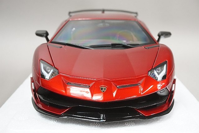 AUTOart オートアート 1/18 Lamborghini ランボルギーニ Aventador アヴェンタドール SVJ メタリックレッド 79177_画像2