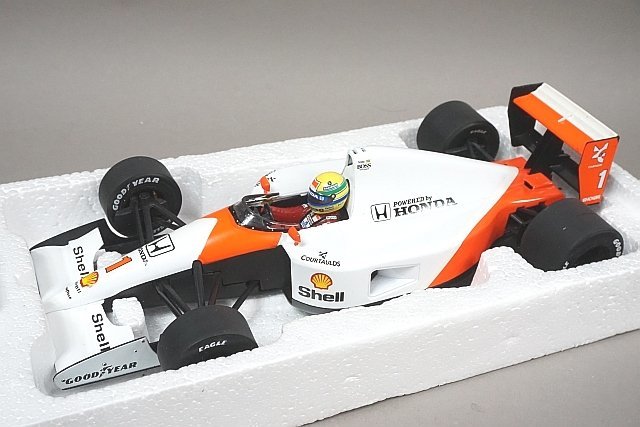 ミニチャンプス PMA 1/18 McLaren Honda マクラレーン ホンダ MP4/6 A.セナ ワールドチャンピオン 1991 #1 540911801_画像1