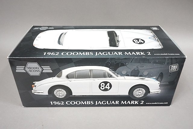 MODEL ICONS モデルアイコンズ 1/18 Jaguar ジャガー Mark 2 マーク 2 Coombs 1962 #84 グレー レース仕様 321001_画像8