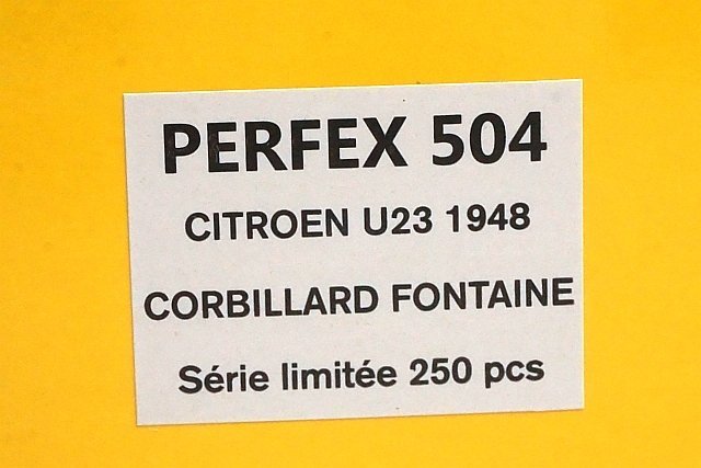 PERFEX パーフェックス 1/43 CITROEN シトロエン U23 CORBILLARD FONTAINE フォンテーヌ 霊柩車 1948 ブラック PERFEX504_画像5