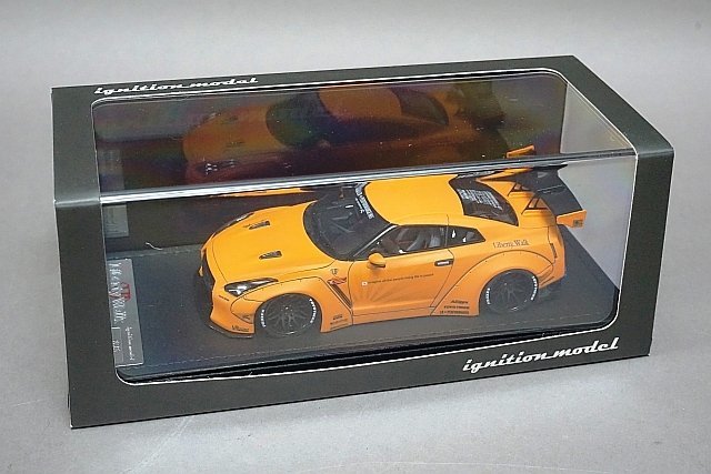 ignition model イグニッションモデル 1/43 NISSAN 日産 LB-WORKS Liberty Walk GT-R (R35) オレンジ IG0782_画像4