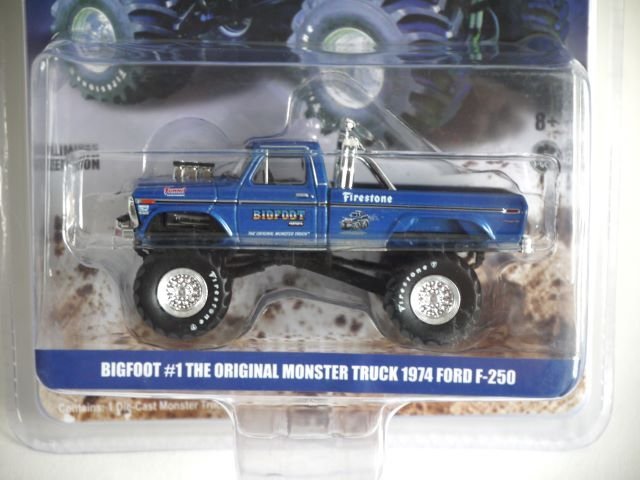 ▽ GREEN LIGHT グリーンライト 1/64 FORD フォード BIGFOOT #1 THE ORIGINAL MONSTER TRUCK 1974 F-250 モンスタートラック_画像2