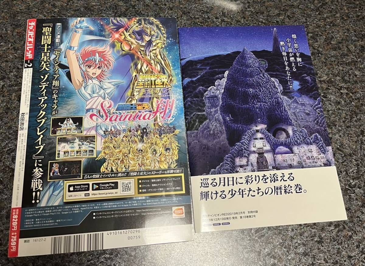 付録有☆ チャンピオンRED ☆2019年 2月号 ☆ 聖闘士星矢 ORIGIN 付録有☆ チャンピオンRED ☆2019年 2月号 ☆ 聖闘士星矢 ORIGIN
