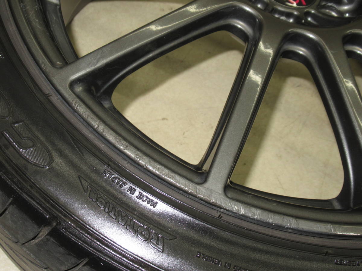 スバル BP5.BL5レガシィ tuned by STI 限定600台純正 7.5J-18 off+55 pcd100/5H 215/45R18 タイヤ付き4本 BRZ,インプレッサ,エクシーガ他！_画像6