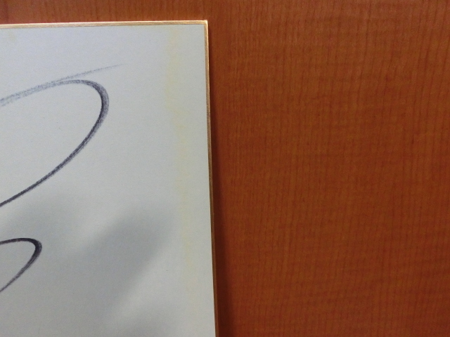 斉藤慶子さんの自筆サイン色紙_画像3