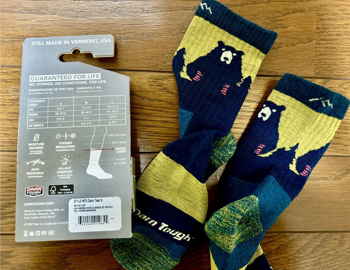 ダーンタフ　Darn Tough Bear Town Micro Crew Socks - Women's_画像2