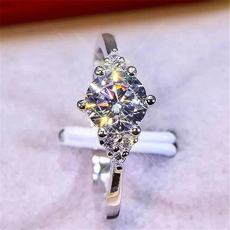 [ free shipping ] feeling of luxury . loquat large grain ring free size ring Cubic * zirconia present (13 number ~21 number ) man and woman use white gold 
