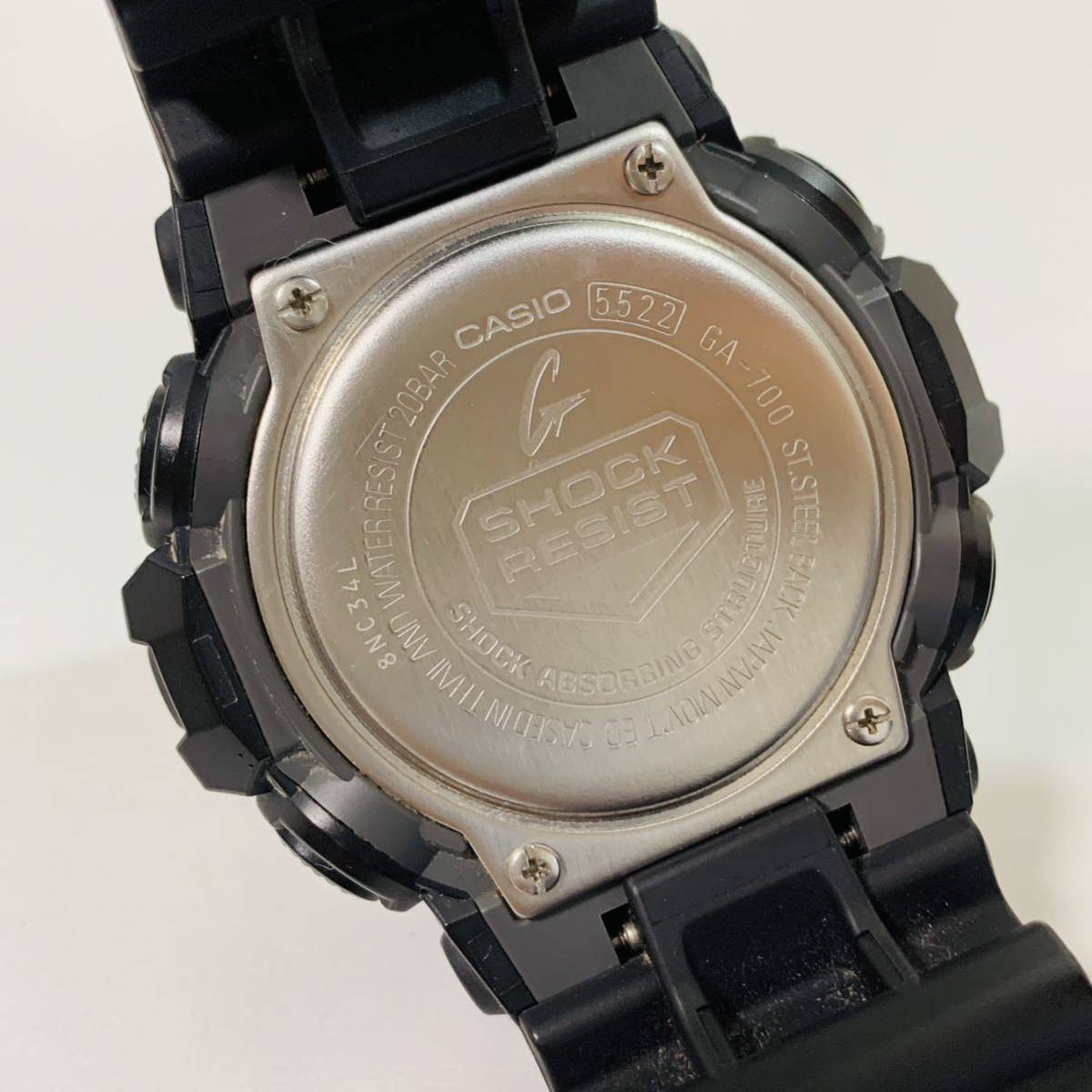 カシオ CASIO G-SHOCK Gショック 腕時計 メンズ 5522 GA-700 ブラック アナログ デジタル表示付 中古 美品 動作確認済_画像6