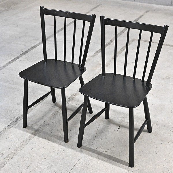 FREDERICIA[J49] dining chair 2 legs set bbo-e*mo-ensen beach material wing The - chair fretelisia_ Wegner modern times furniture 
