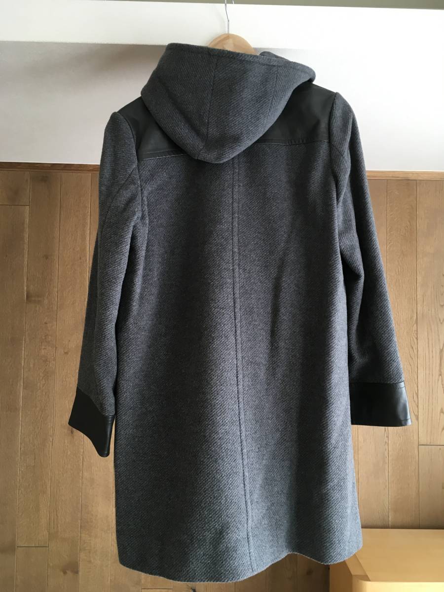 半額SALE☆ 美品 BALMAIN バルマン レザー付き コート１３号 女性用