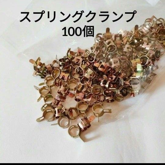 Takelablaze 100pcs 5-22mm スプリングクランプホースバンドクリップ パイプチューブ ファスナー シリコーン