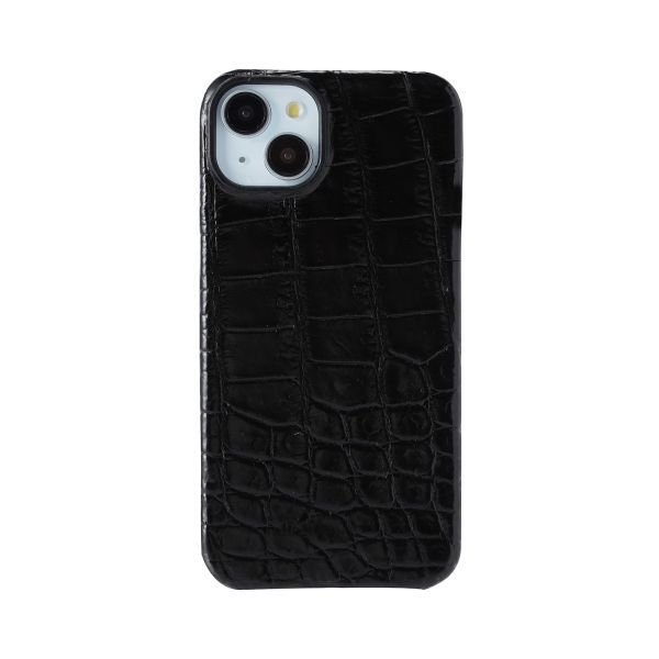 iPhone15 Plus】数量限定 シャイニング クロコダイル 一枚革 iPhone15 Plus】数量限定 シャイニング クロコダイル 一枚革