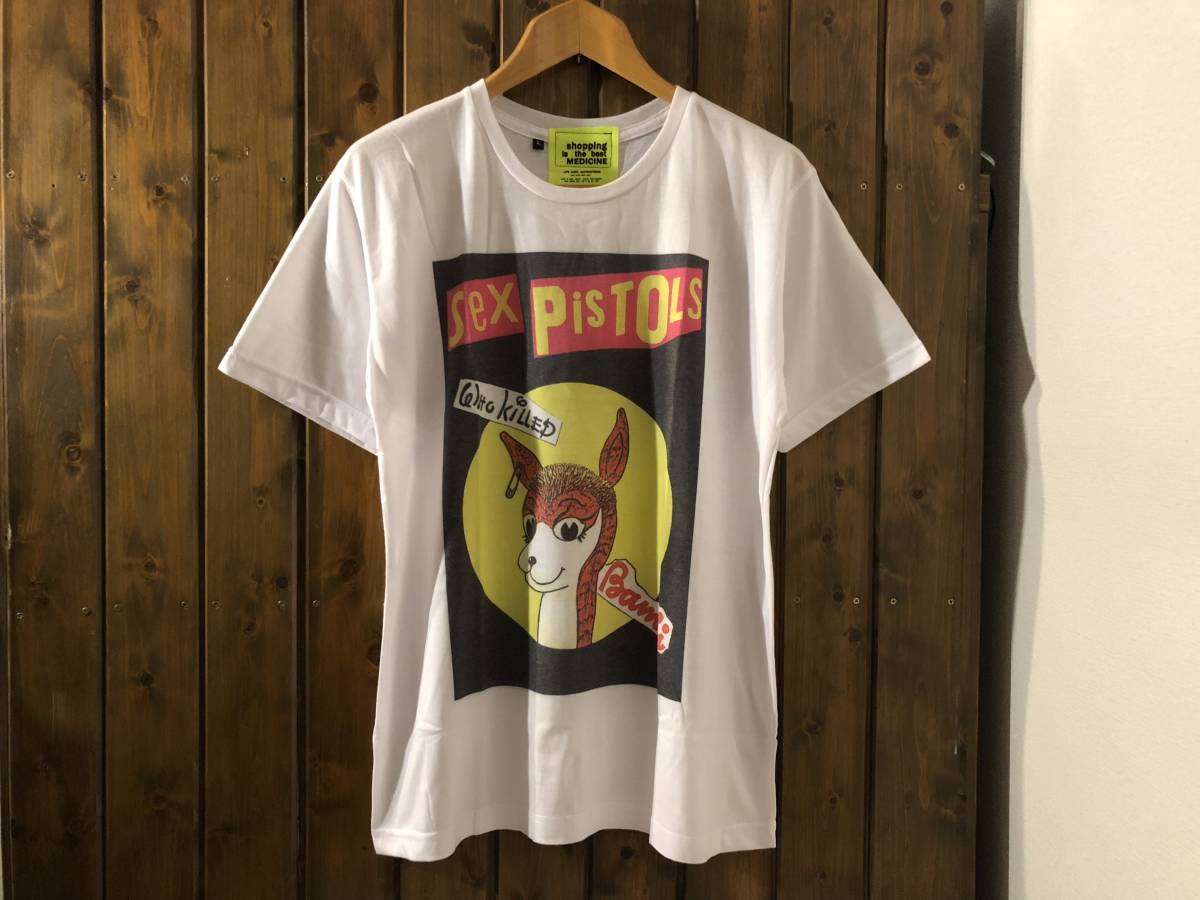 新品★セックスピストルズ　WHO KILLED BAMBI　プリントTシャツ【L】★バンビ/パンクロック/SEX PISTOLS_画像1