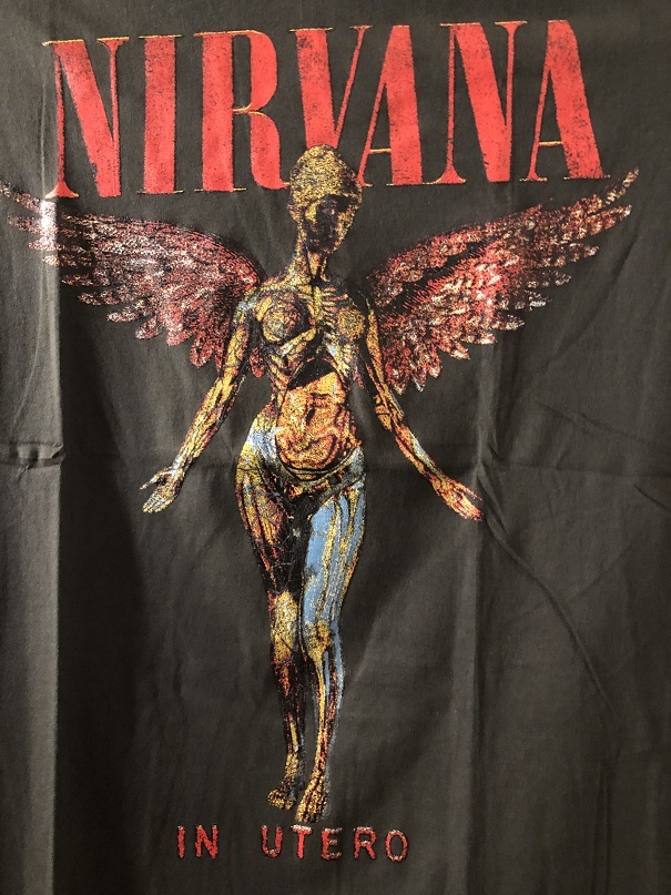 新品★ニルヴァーナ　IN UTERO TOUR　ビンテージスタイル　Tシャツ【XL】★ロックバンド/カートコバーン/イン・ユーテロ/NIRVANA_画像2