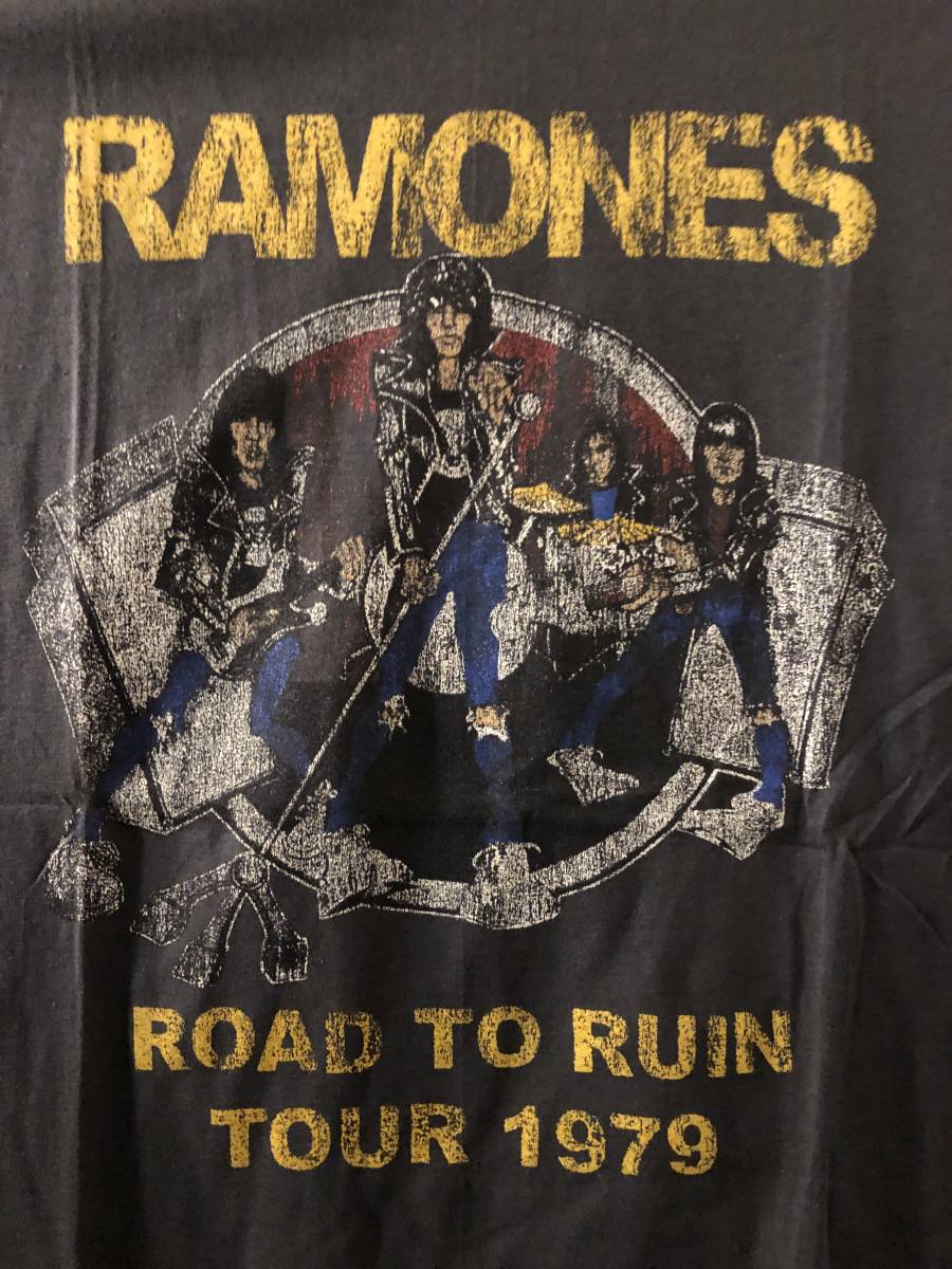 新品★ラモーンズ ROAD TO RUIN TOUR 1979 ビンテージスタイル Ｔシャツ【XL】★パンクロックバンド/RAMONES/CBGBの画像2